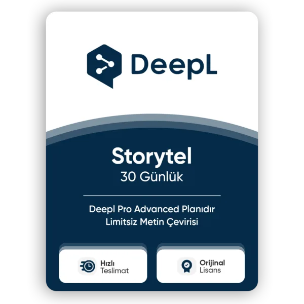 DeepL Pro Advanced Lisans - 30 Günlük